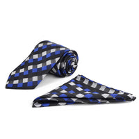 Geometric & Solid Tie with Matching Hanky Box Set - THX12-CHA-1 - Bundle Bus