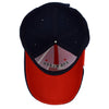 "God Bless America" Red & Navy 3D Embroidered Baseball Cap, Hat EBC10298 - Bundle Bus