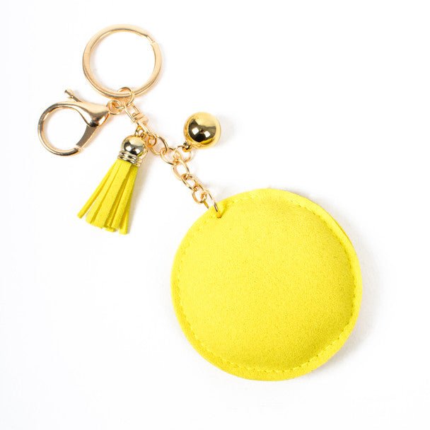 Gold Bling Crystal Baseball Sport Tassel Keychain -31250JO-G - Bundle Bus