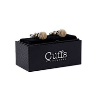 Gold Coil Knot Cufflinks-CL1804 - Bundle Bus