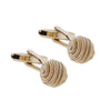 Gold Coil Knot Cufflinks-CL1804 - Bundle Bus