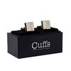 Gold Half Texture Square Cufflinks-CL1823 - Bundle Bus