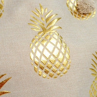 Gold Metallic Pineapple Ladies Tote Bag - LTBG1200 - Bundle Bus