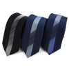 Gradient Striped Microfiber Poly Woven 2.25" Slim Panel Tie MPPW1619 - Bundle Bus