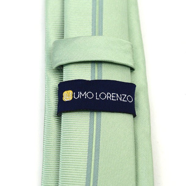 Green Microfiber Poly Woven 2.25" Slim Panel Tie - MPPW1603 - Bundle Bus