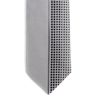 Grey Microfiber Poly Woven 2.25" Slim Panel Tie MPPW1625 - Bundle Bus