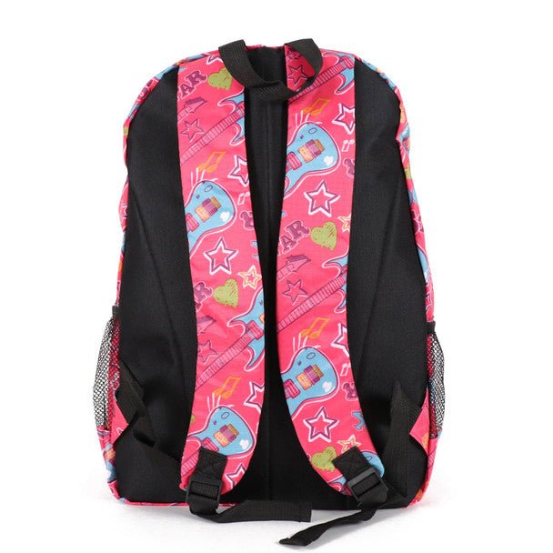 Guitar Pink Novelty Backpack-NVBP-06 - Bundle Bus