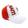 Haiti Flag Red & White 3D Embroidered Baseball Cap, Hat EBC10303 - Bundle Bus