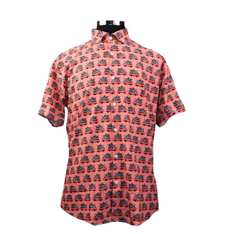 Hippie Van - Men's Short Sleeve Stretch - Bundle Bus