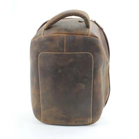 Hunter Leather Distressed Leather Backpack #AB 1749 - Bundle Bus