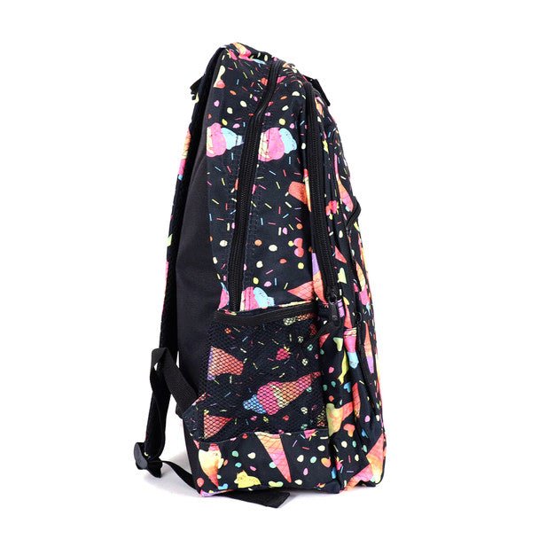 Ice Cream Pattern Black Novelty Backpack-NVBP-21 - Bundle Bus