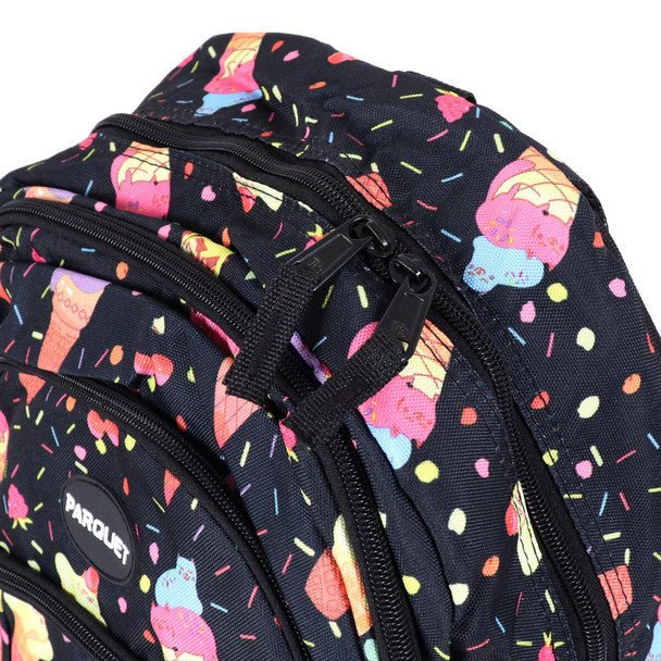 Ice Cream Pattern Black Novelty Backpack-NVBP-21 - Bundle Bus