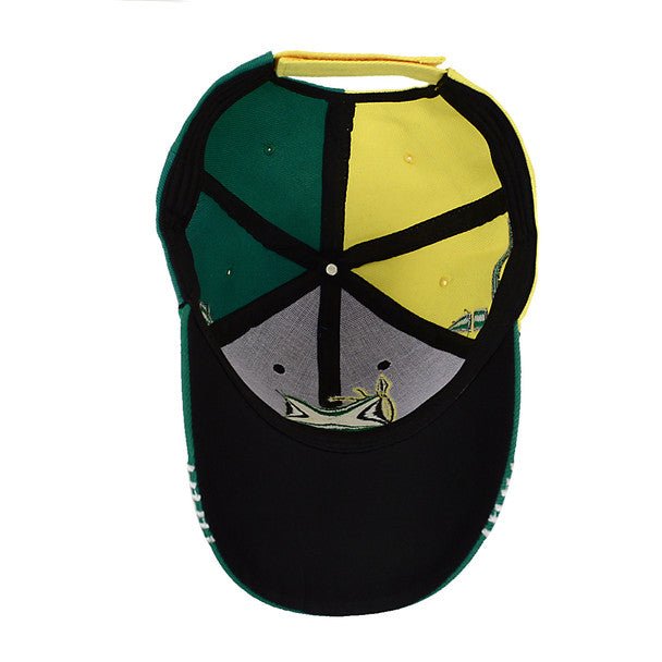 Jamaica Black 3D Embroidered Baseball Cap, Hat EBC10282 - Bundle Bus