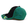 Jamaica Black 3D Embroidered Baseball Cap, Hat EBC10282 - Bundle Bus