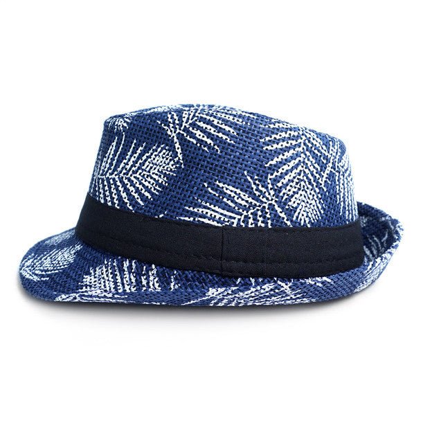 Kid's Short Brim Palm Tree Fedora Hat - BF180601 - Bundle Bus