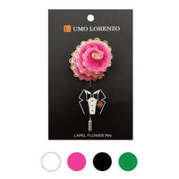 Lace Poly Flower Lapel Pins - Bundle Bus