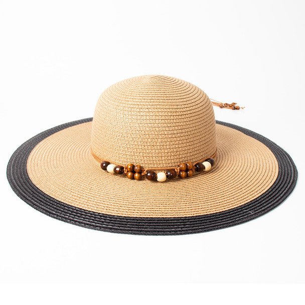 Ladies Floppy Bead Hat-LFH190111-STW - Bundle Bus