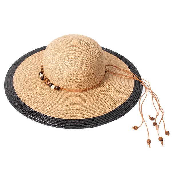 Ladies Floppy Bead Hat-LFH190111-STW - Bundle Bus