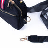 Ladies Tri-Color Sport Crossbody Bag - LCBG1307-BK - Bundle Bus