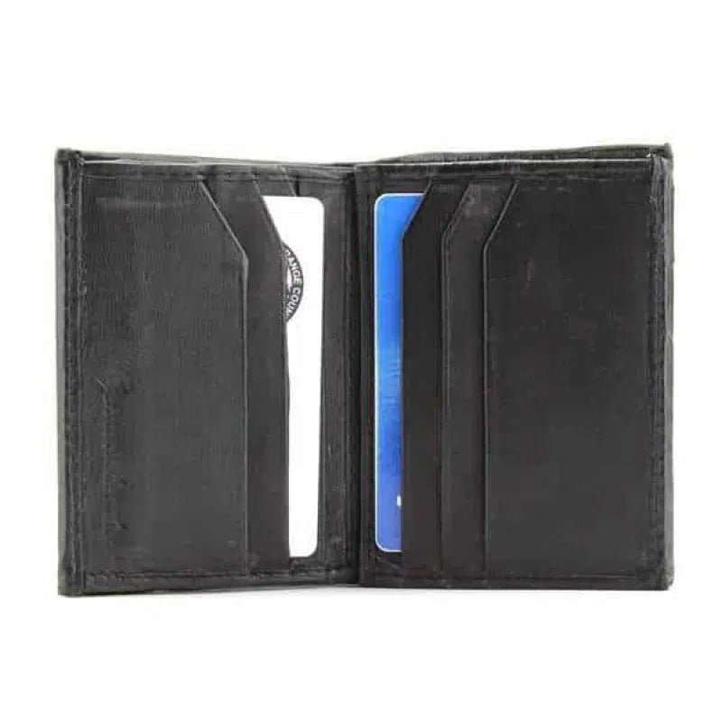 Lambskin Bi-fold Wallet with Two Side Flaps Style : 593 - Bundle Bus