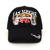 Las Vegas Black 3D Embroidered Baseball Cap- Hat EBC10280 - Bundle Bus