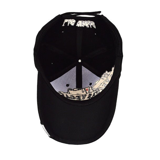 Las Vegas Black 3D Embroidered Baseball Cap, Hat EBC10287 - Bundle Bus