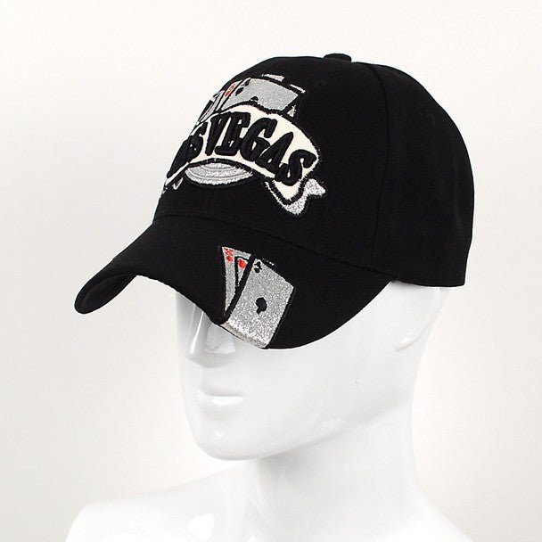 Las Vegas Black 3D Embroidered Baseball Cap, Hat EBC10287 - Bundle Bus