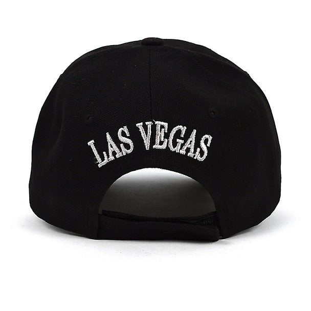 Las Vegas Black 3D Embroidered Baseball Cap, Hat EBC10287 - Bundle Bus