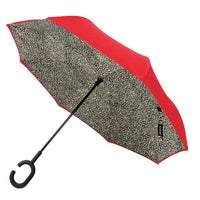 Leopard Pattern Reverse Open Inverted Umbrella- UM5024 - Bundle Bus