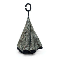 Leopard Pattern Reverse Open Inverted Umbrella- UM5024 - Bundle Bus