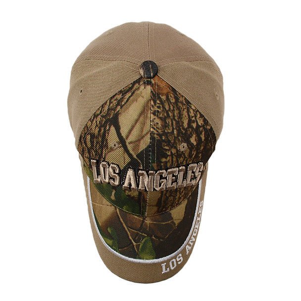 Los Angeles Camo 3D Embroidered Baseball Cap, Hat EBC10293 - Bundle Bus