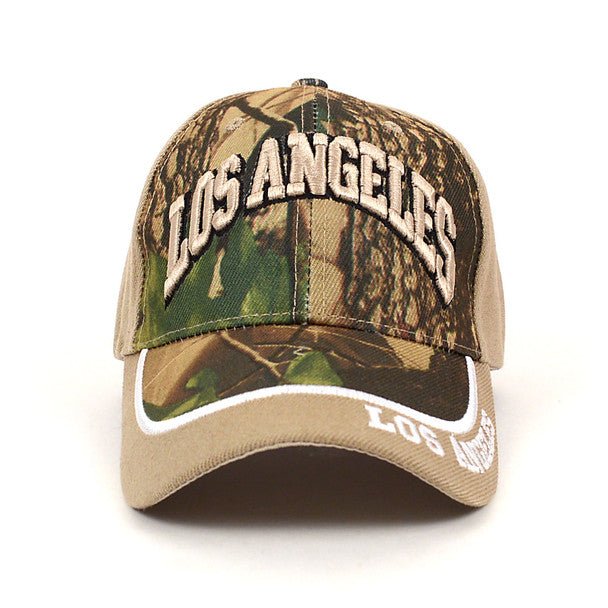 Los Angeles Camo 3D Embroidered Baseball Cap, Hat EBC10293 - Bundle Bus