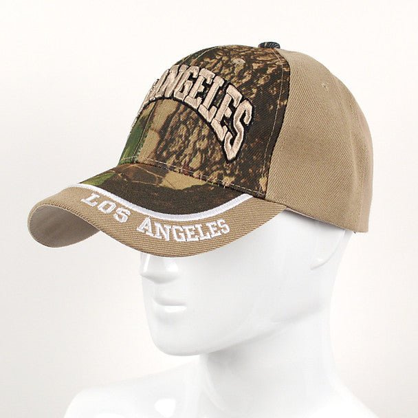 Los Angeles Camo 3D Embroidered Baseball Cap, Hat EBC10293 - Bundle Bus