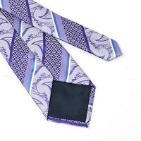 Men Diagonal Paisley Micro Fiber Poly Woven Tie -MPW5954 - Bundle Bus