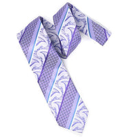 Men Diagonal Paisley Micro Fiber Poly Woven Tie -MPW5954 - Bundle Bus