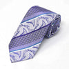 Men Diagonal Paisley Micro Fiber Poly Woven Tie -MPW5954 - Bundle Bus