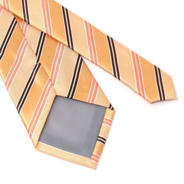 Men Diagonal Stripe Micro Fiber Poly Woven Tie-MPW5955 - Bundle Bus