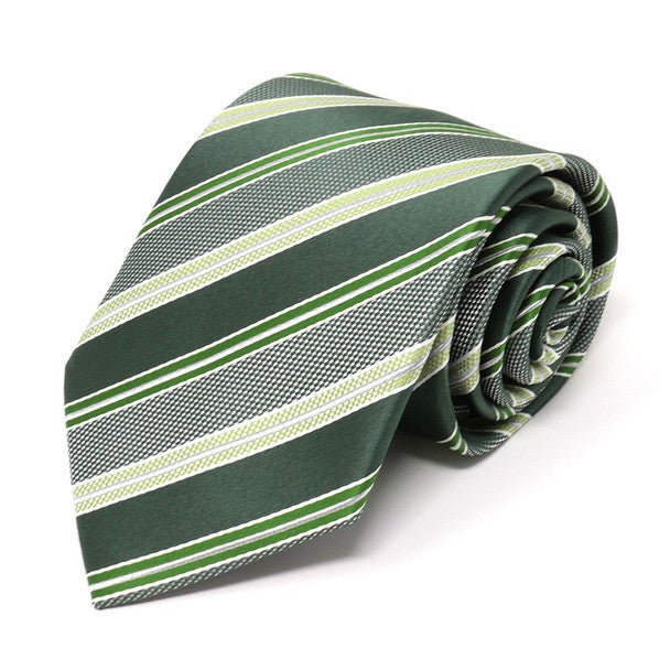 Men Diagonal Stripe Micro Fiber Poly Woven Tie-MPW5955 - Bundle Bus