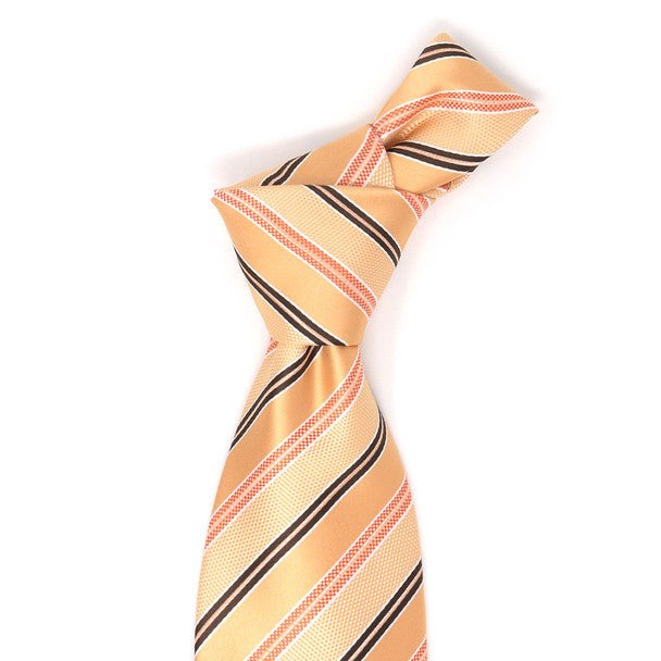 Men Diagonal Stripe Micro Fiber Poly Woven Tie-MPW5955 - Bundle Bus