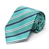 Men Diagonal Stripe Micro Fiber Poly Woven Tie-MPW5955 - Bundle Bus