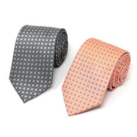 Men Geometric Micro Fiber Poly Woven Regular Tie-MPW5946 - Bundle Bus