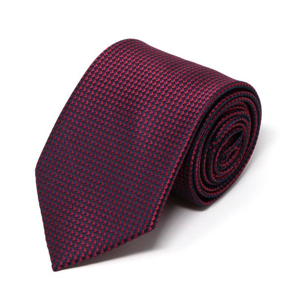 Men Micro Diamond Fiber Poly Woven Regular Tie-MPW5951 - Bundle Bus