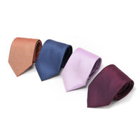 Men Micro Diamond Fiber Poly Woven Regular Tie-MPW5951 - Bundle Bus