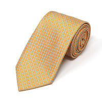 Men Square Tiles Micro Fiber Poly Woven Regular Tie-MPW5947 - Bundle Bus