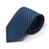 Men Tile Pattern Micro Fiber Poly Woven Tie-MPW5952 - Bundle Bus