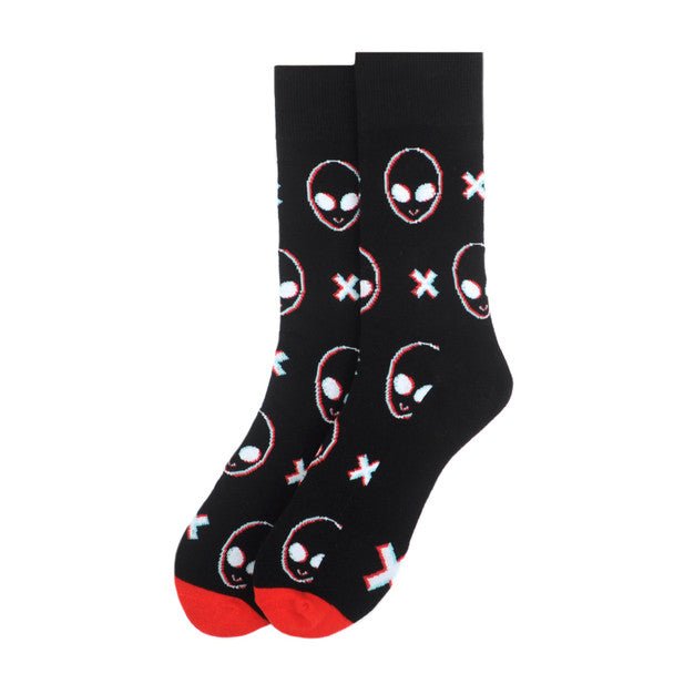 Men's Alien Novelty Socks - NVS19585-BK - Bundle Bus