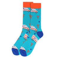 Men's Ambulance Novelty Socks - NVS19527 - Bundle Bus