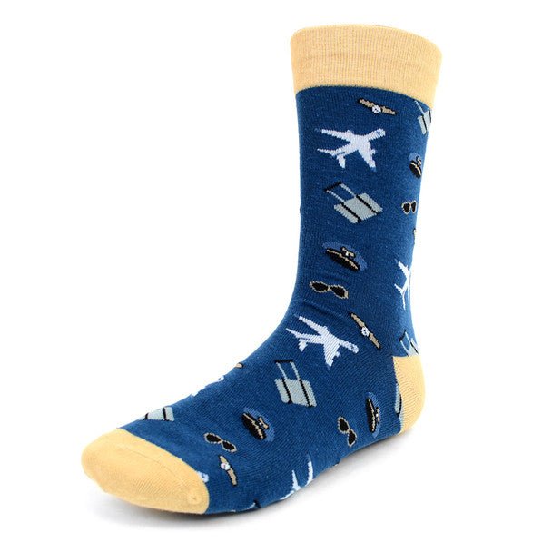 Men's Aviation Pilot Novelty Socks - NVS1924 - Bundle Bus