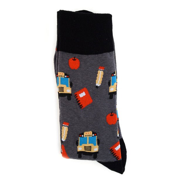 Men's Back to School Novelty Socks - NVS1915 - Bundle Bus