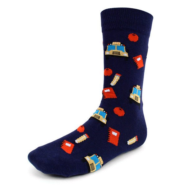 Men's Back to School Novelty Socks - NVS1915 - Bundle Bus